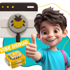 Тестирование & Vibe Debug. Охотники за багами - КИБЕРшкола программирования для детей, компьютерные курсы для школьников, начинающих и подростков - KIBERone г. Архангельск