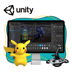 Мир игр на Unity 2D на популярном движке + AI-помощники - КИБЕРшкола программирования для детей, компьютерные курсы для школьников, начинающих и подростков - KIBERone г. Архангельск