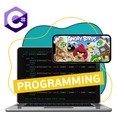 Программирование на C#. Удивительный мир 2D-игр - КИБЕРшкола программирования для детей, компьютерные курсы для школьников, начинающих и подростков - KIBERone г. Архангельск